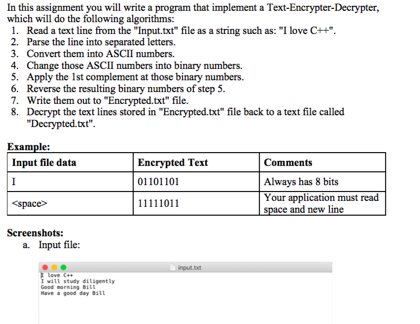 Solved In this assignment you will write a program that | Chegg.com