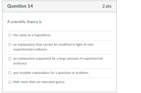 Solved Which Of The Following Adds More Evidence To A | Chegg.com