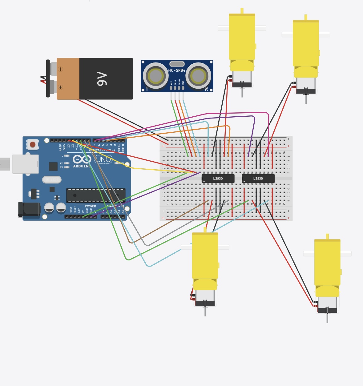 Please write code for an obstacle-avoiding robot that | Chegg.com