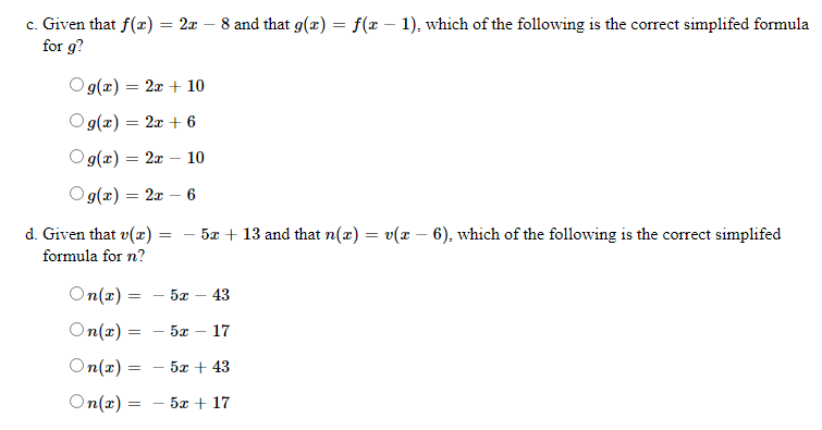 Solved C Given That F T 22 8 And That G X F X Chegg Com