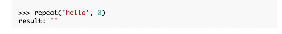 Solved 1. Write a function repeat(s, n) that takes a string | Chegg.com