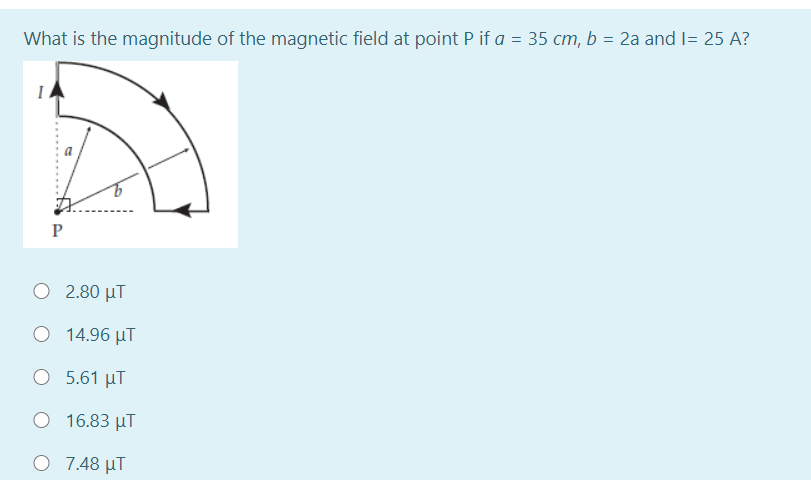 Solved What is the magnitude of the magnetic field at point | Chegg.com