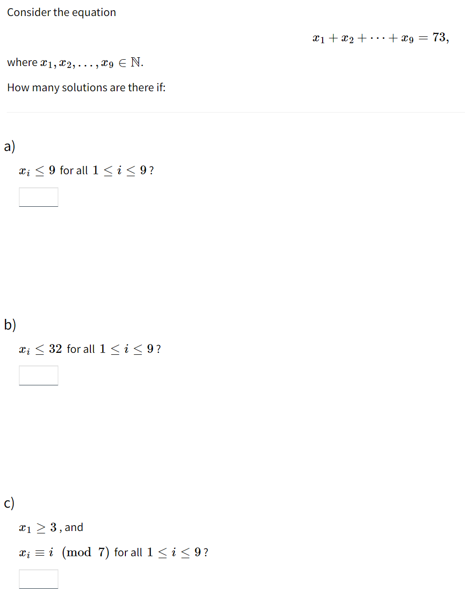 Solved Can I Please Get A Simple Method To Solving B) And | Chegg.com