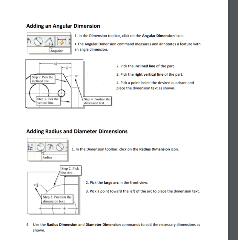 AutoCAD Assignment 5 - Dimensioning (The Bracket | Chegg.com