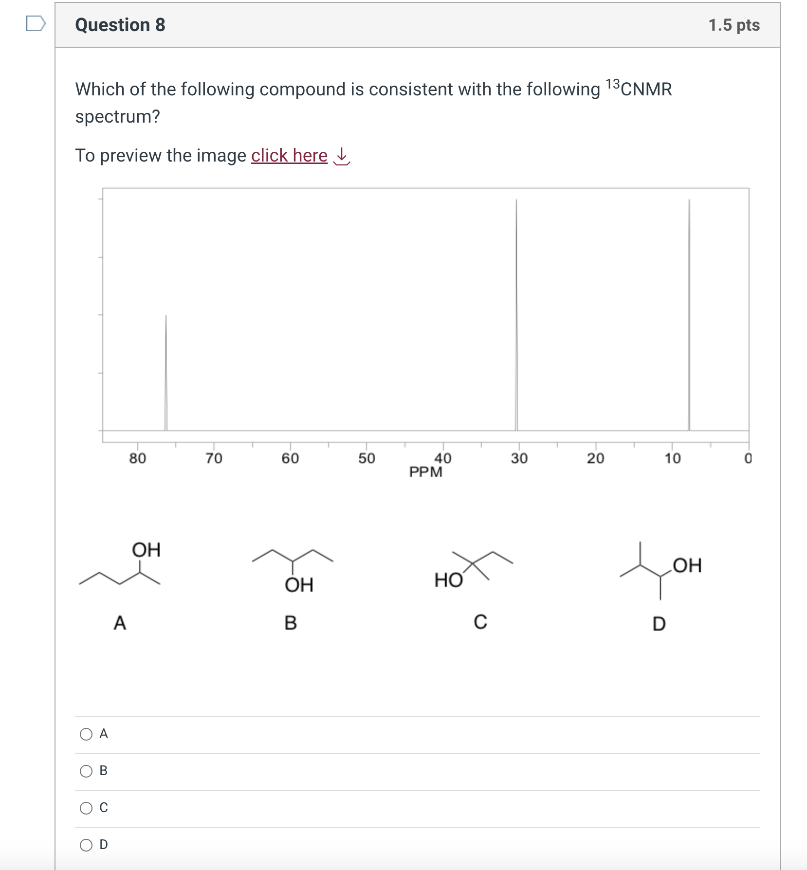 Solved Which of the following compound is consistent with | Chegg.com