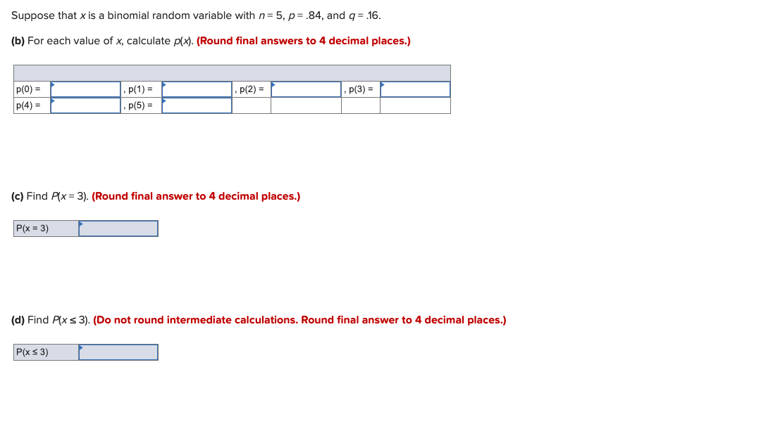 Solved Suppose That X Is A Binomial Random Variable With Chegg Com