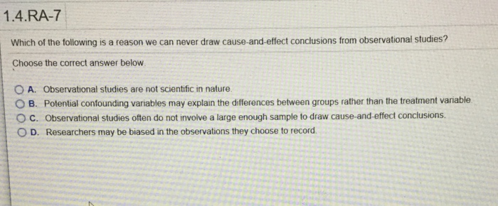 Solved 1.4.RA-7 Which of the following is a reason we can | Chegg.com