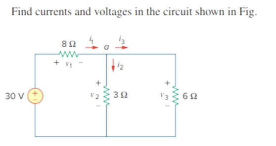 Solved Find currents and voltages in the circuit shown in | Chegg.com