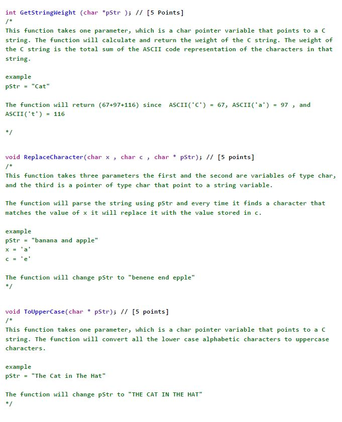 Solved Problem Overview You will implement a basic string | Chegg.com
