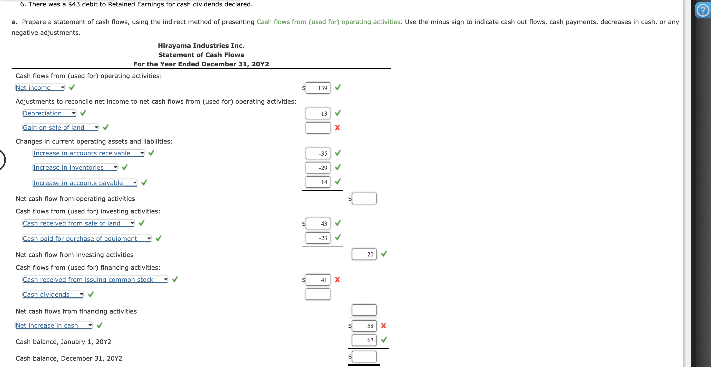 solved-statement-of-cash-flowsthe-comparative-balance-sheet-chegg