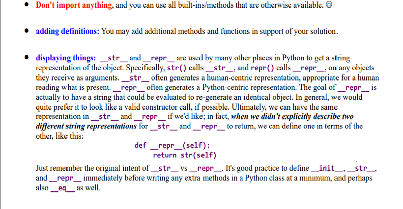 Solved * Don't import anything, and you can use all | Chegg.com