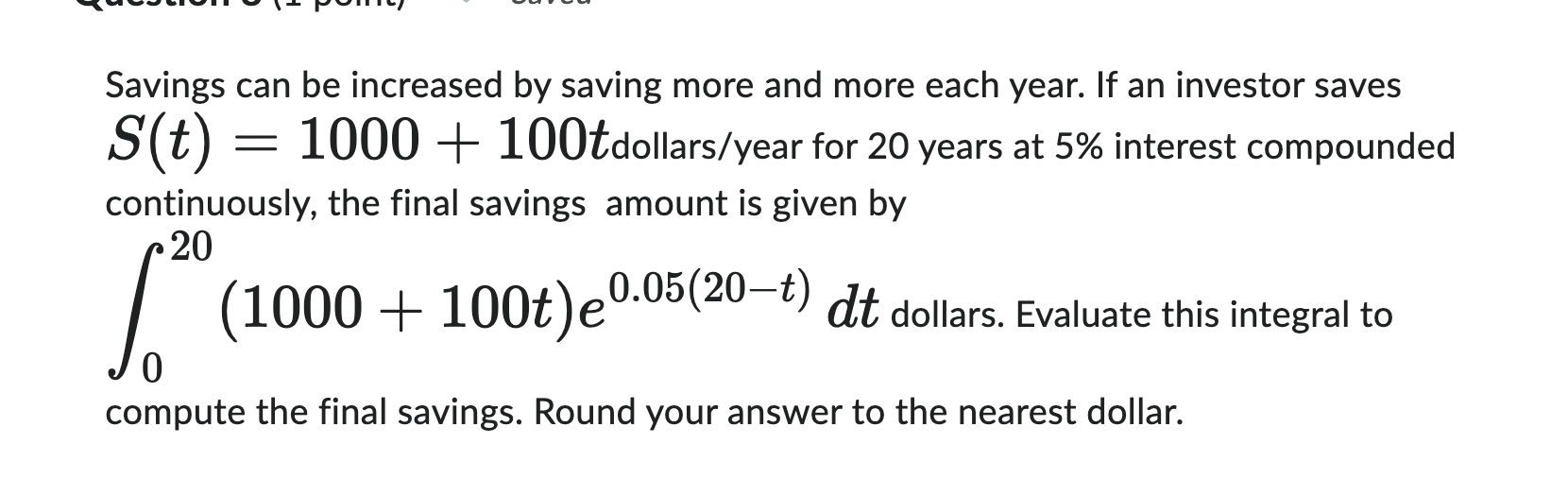 Solved Savings can be increased by saving more and more each | Chegg.com