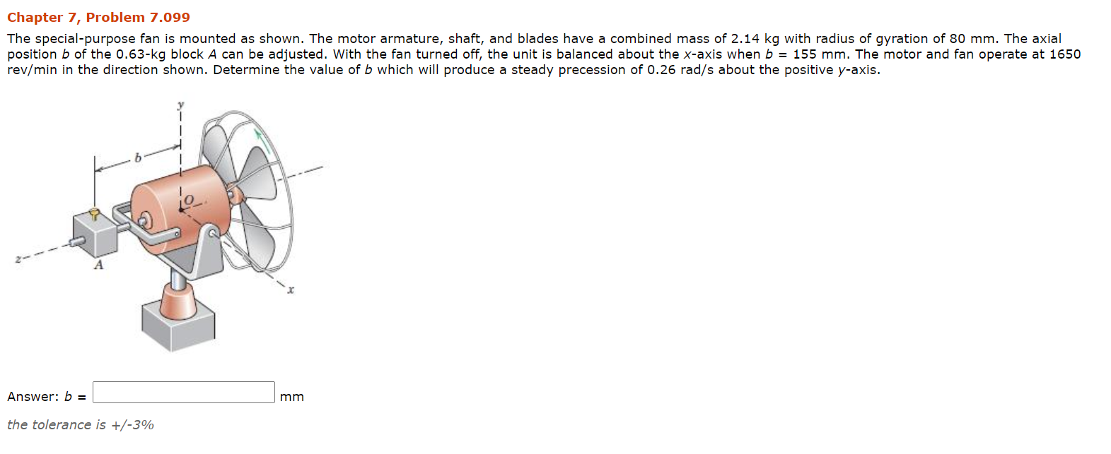 Solved Chapter 7, Problem 7.099 The specialpurpose fan is