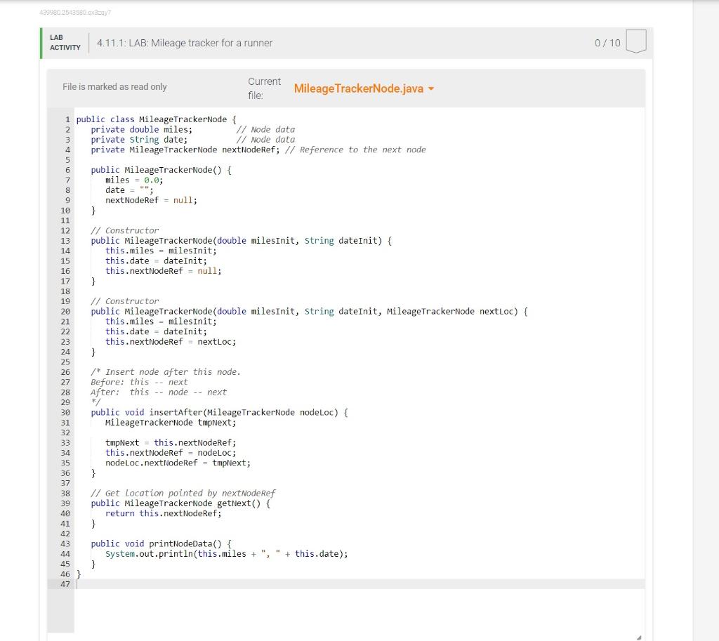 Solved 4.11 LAB Mileage tracker for a runner Given the