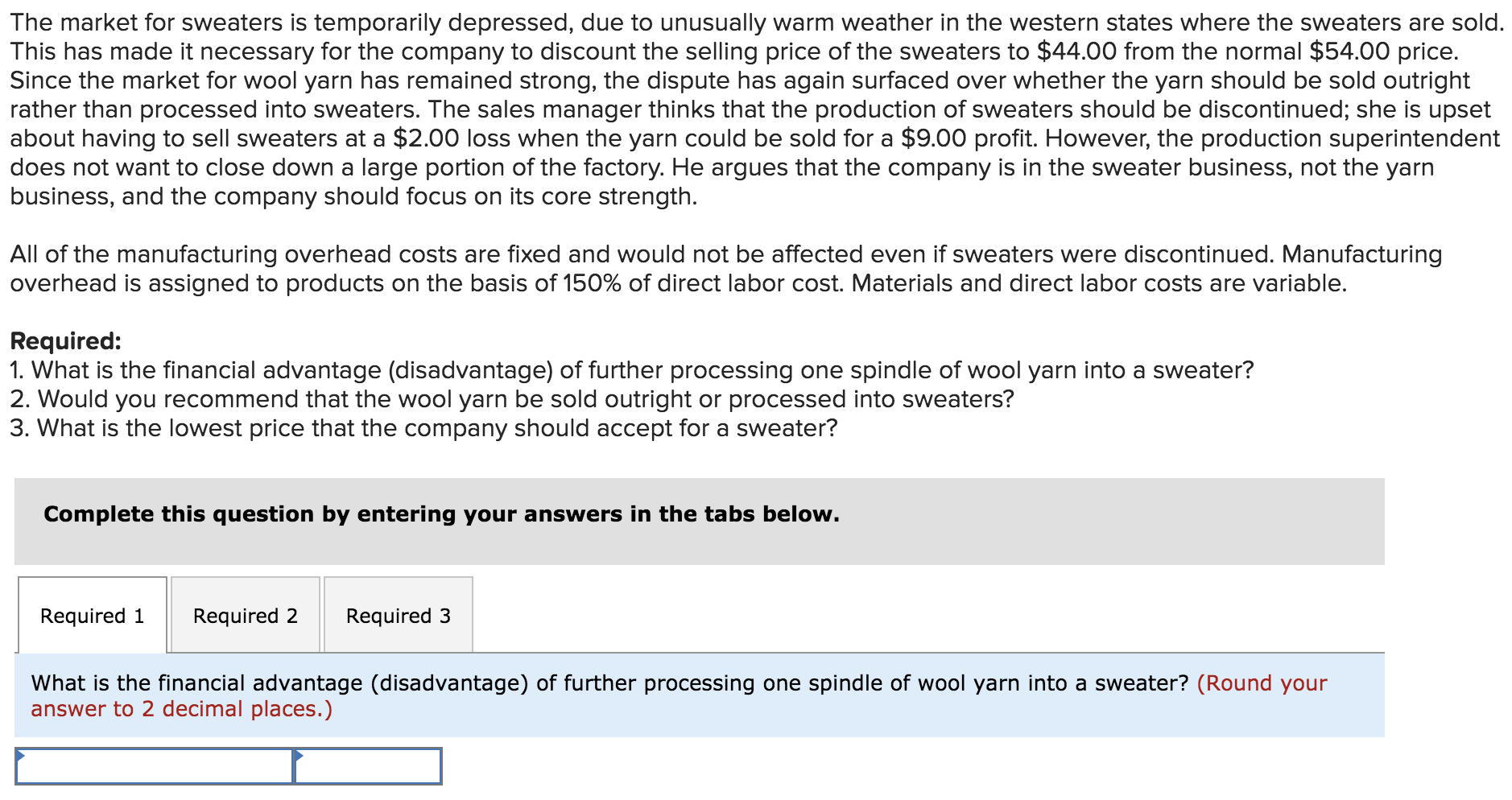 cost of wool yarn