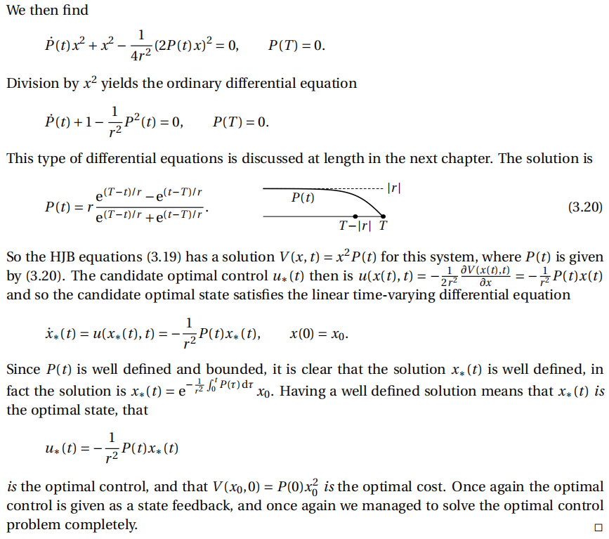 Solved Example 3 4 5 Quadratic Control Consider The Li Chegg Com