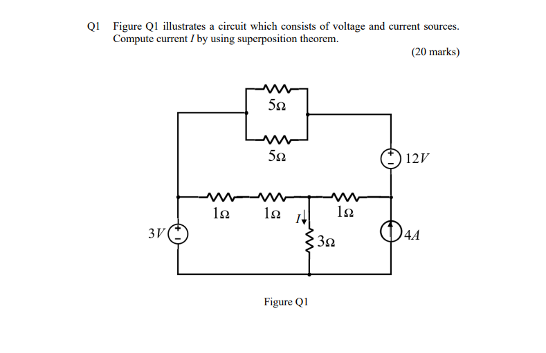 Solved Q1 Figure Q1 illustrates a circuit which consists of | Chegg.com