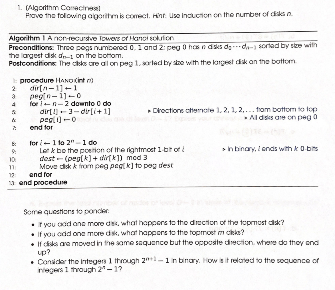 1. (Algorithm Correctness) Prove The Following | Chegg.com