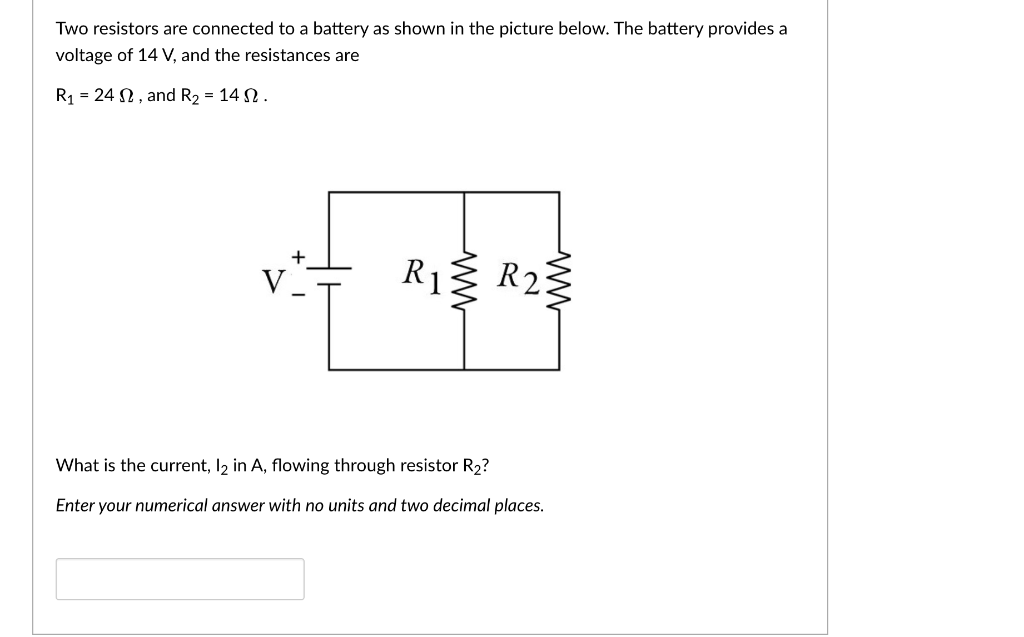 Solved Three resistors are connected to a battery as shown