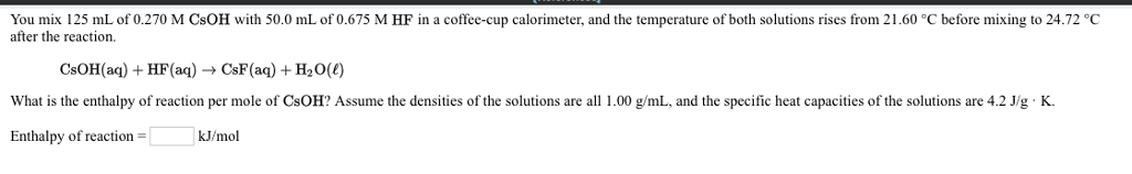 Solved What is the enthalpy change if 60.0 g of CaO is | Chegg.com