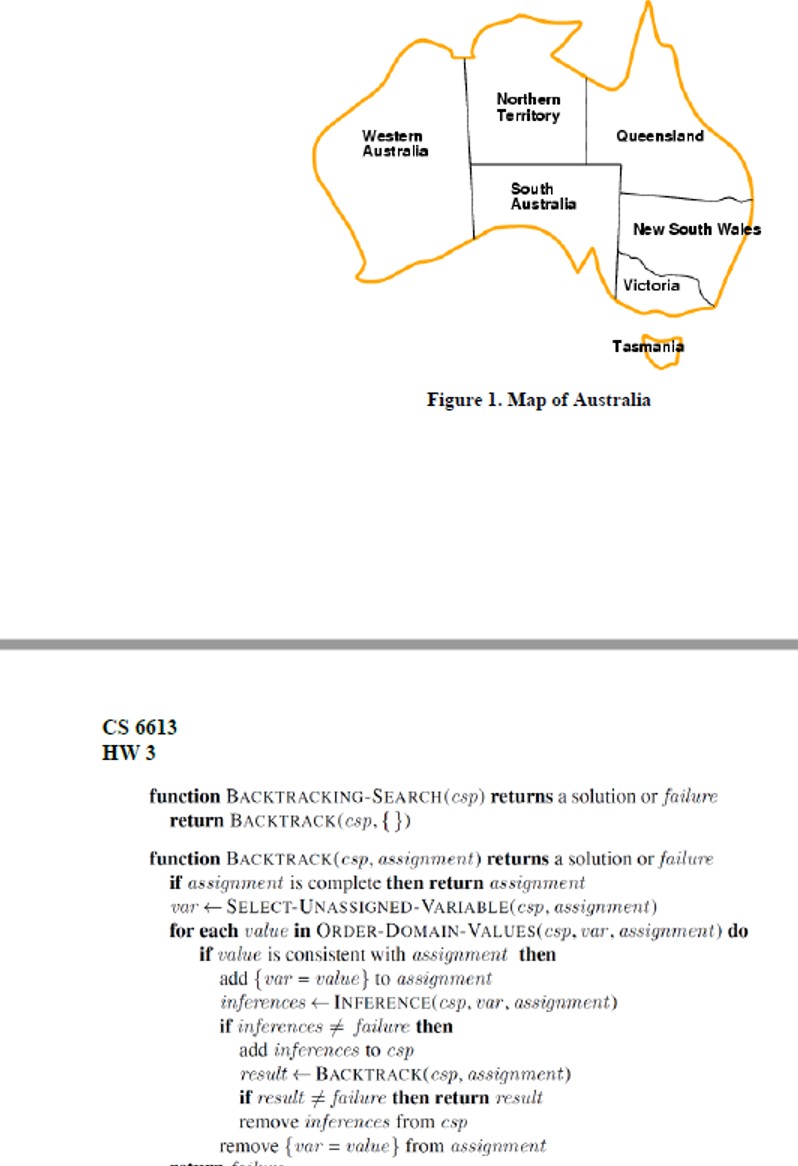 Solved In the map coloring problem in Figure 1 ﻿below, | Chegg.com