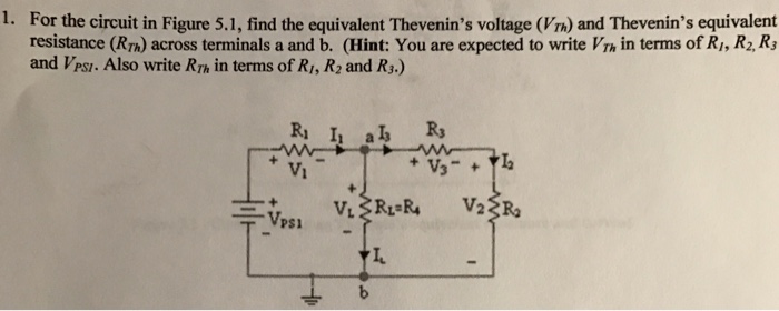 Solved For the circuit in Figure 5.1, find the equivalent | Chegg.com