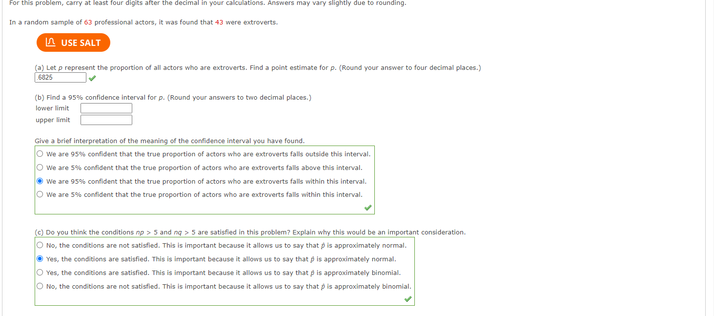 Solved (a) Let P Represent The Proportion Of All Actors Who | Chegg.com