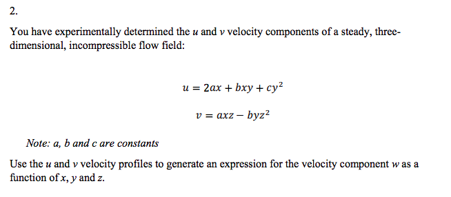 Solved 2. You have experimentally determined the u and v | Chegg.com