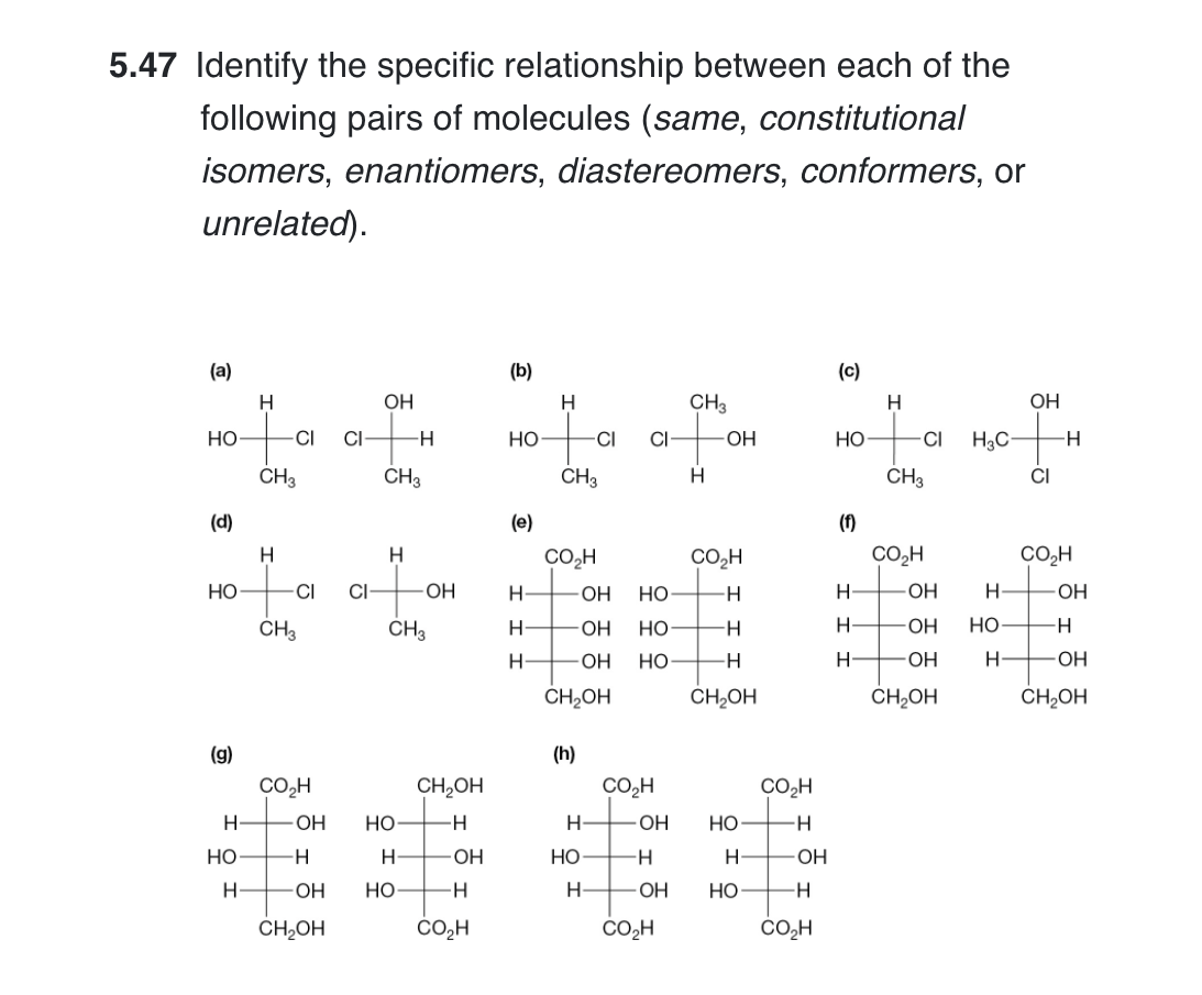 Solved 47 Identify The Specific Relationship Between Each Of 5058