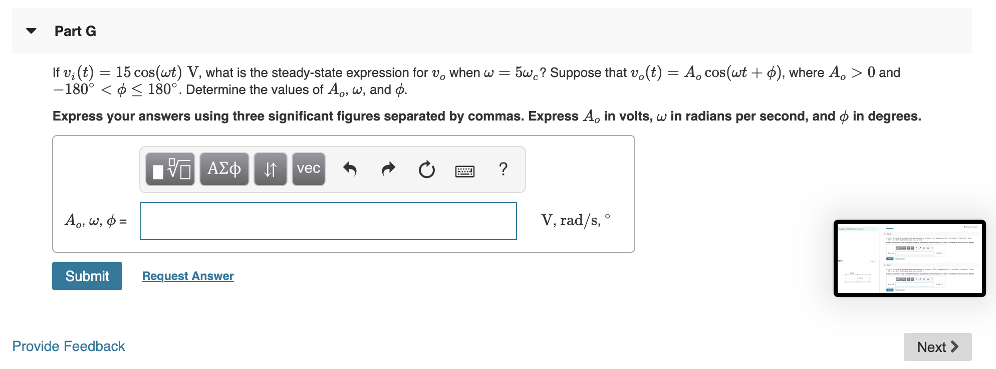 Solved I Review I Constants Consider The Rl Filter Shown Chegg Com