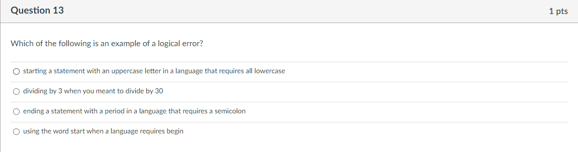 Solved Question 13Which of the following is an example of a | Chegg.com