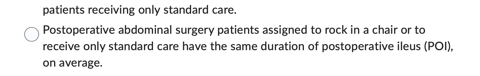 Solved Postoperative ileus (POI) is a form of | Chegg.com