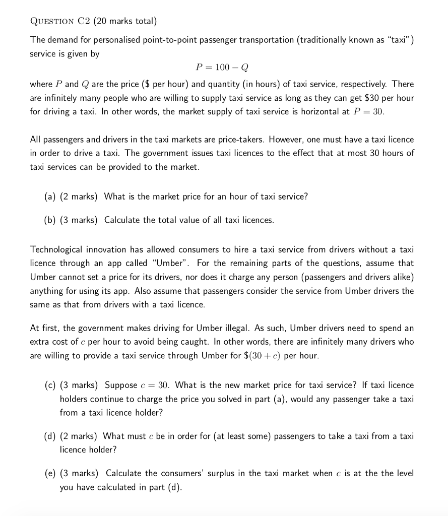 solved-question-c2-20-marks-total-the-demand-for-chegg