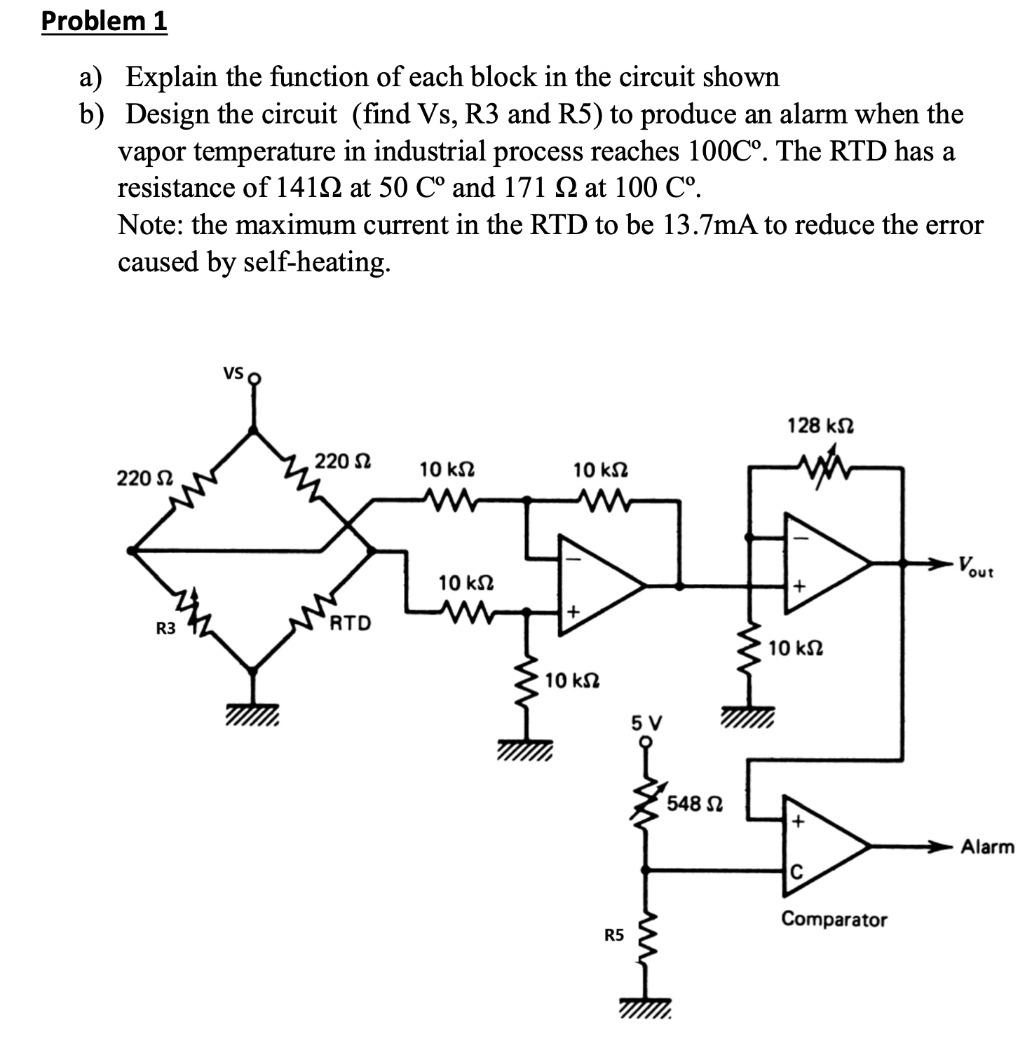 Solved Problem 1a) ﻿Explain the function of each block in | Chegg.com