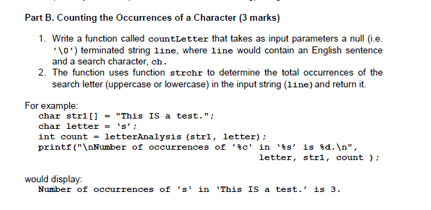 solved-part-b-counting-the-occurrences-of-a-character-3-chegg