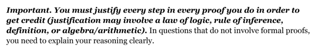 Solved Important. You must justify every step in every proof | Chegg.com