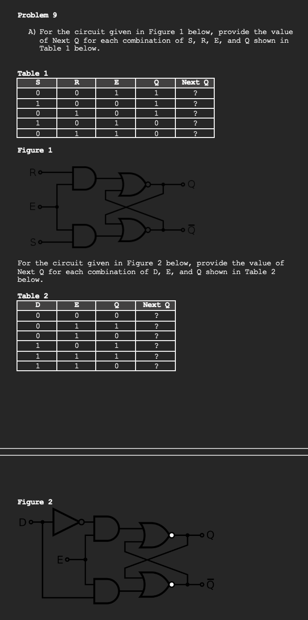 Solved A) For the circuit given in Figure 1 below, provide | Chegg.com