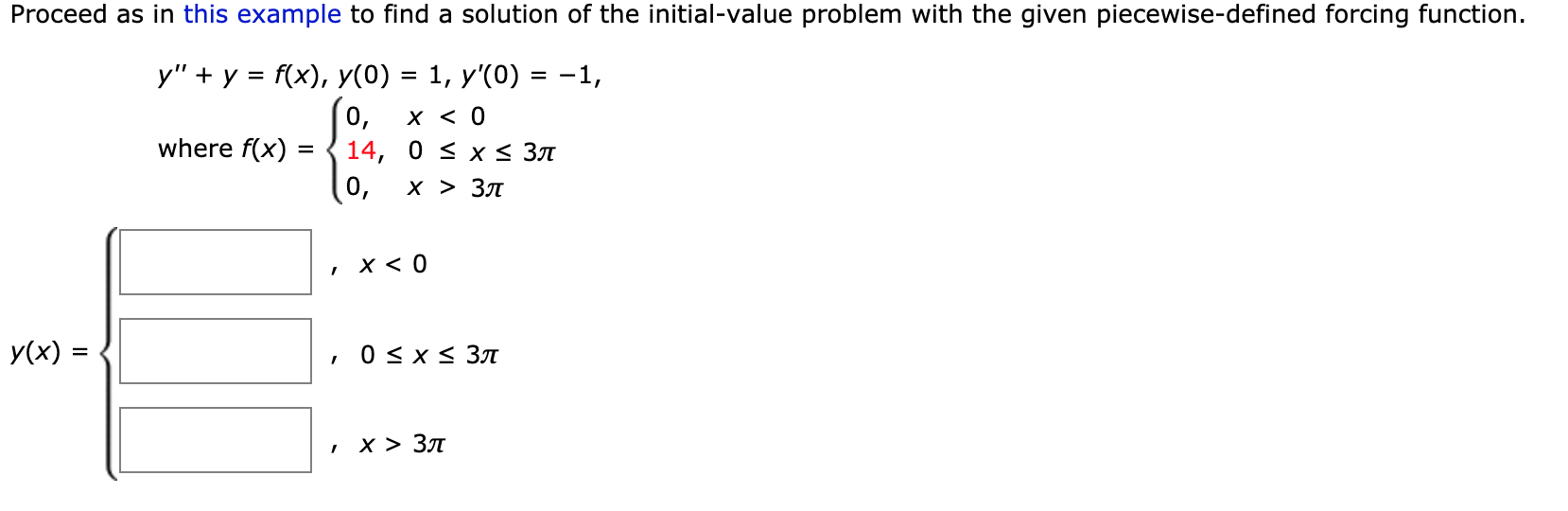 Solved Proceed as in this example to find a solution of | Chegg.com