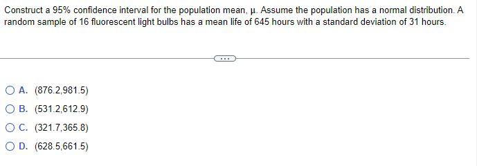 Solved Construct A 95% Confidence Interval For The | Chegg.com