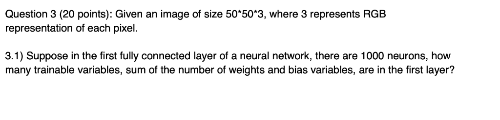 Solved Question 3 (20 points): Given an image of size | Chegg.com