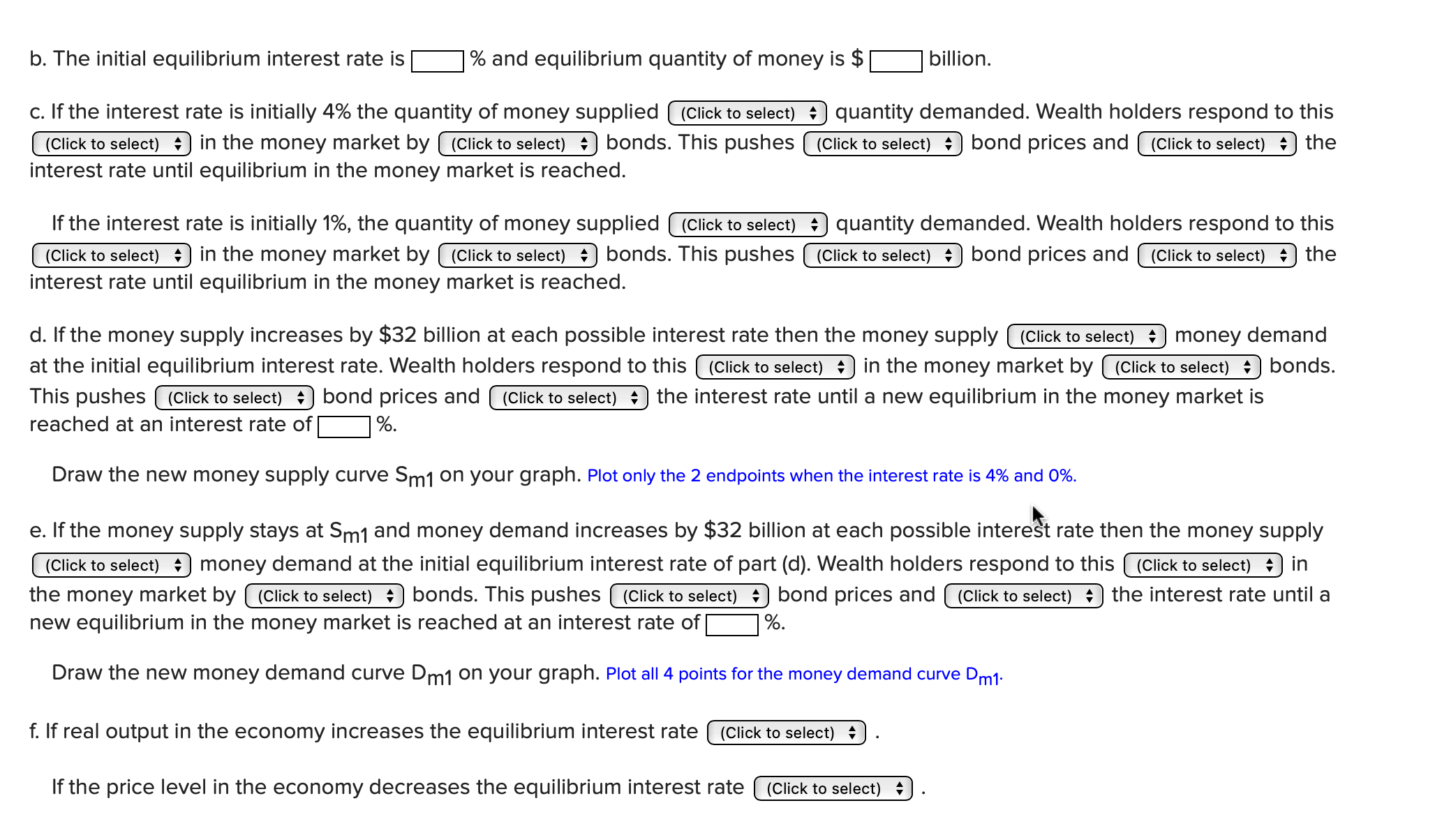 Solved The table below shows money demand and supply | Chegg.com