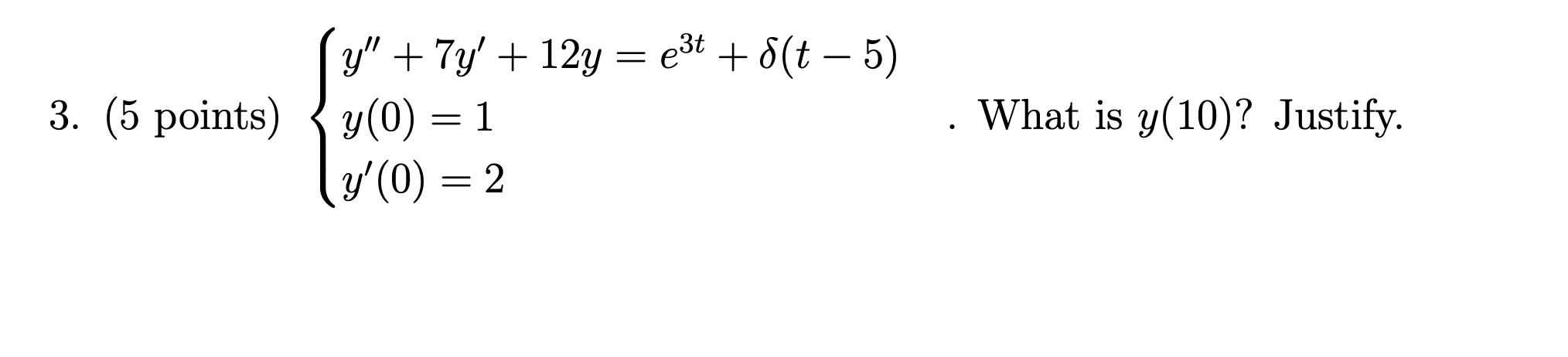 Solved Solve This Linear System Problem Using Laplace Chegg