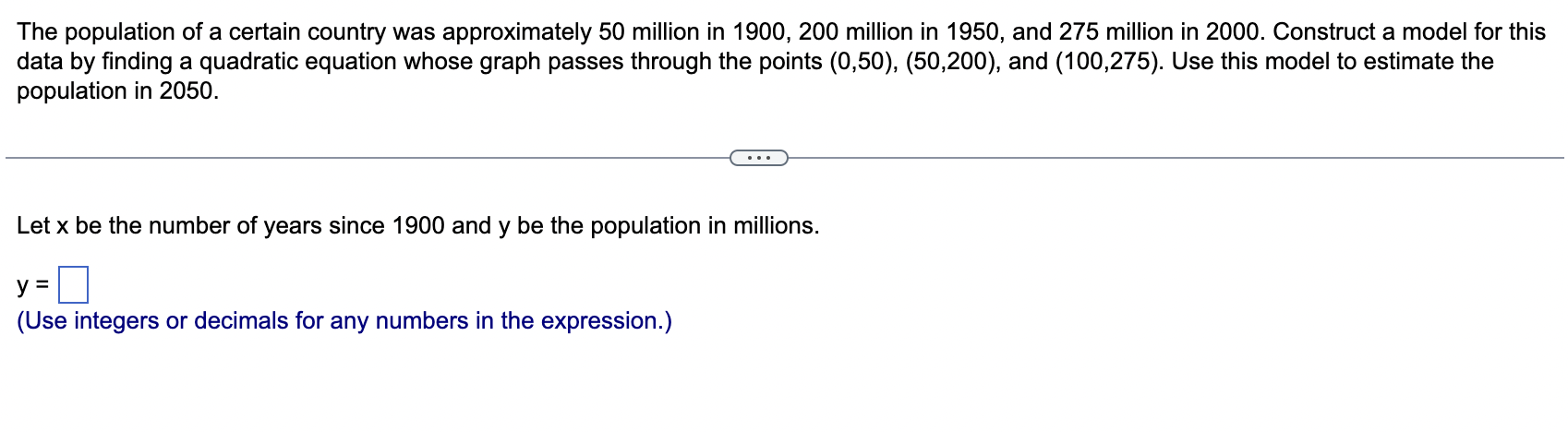 Solved The population of a certain country was approximately | Chegg.com