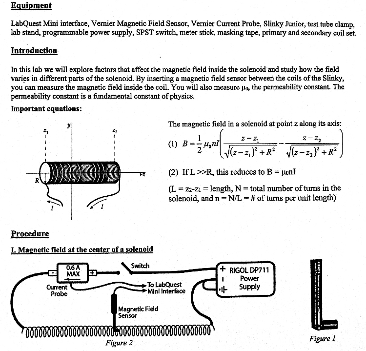 Solved LabQuest Mini interface, Vernier Field
