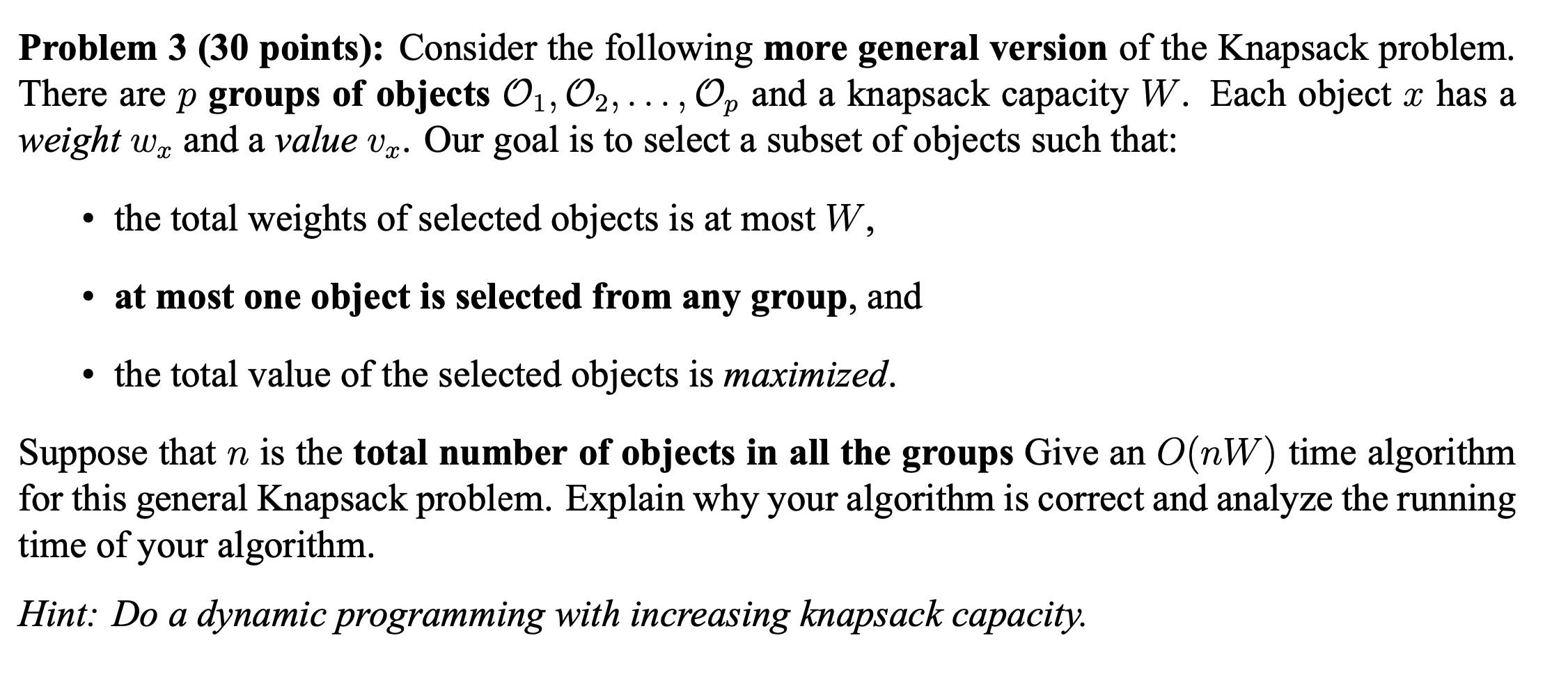 Solved Problem 3 (30 points): Consider the following more | Chegg.com