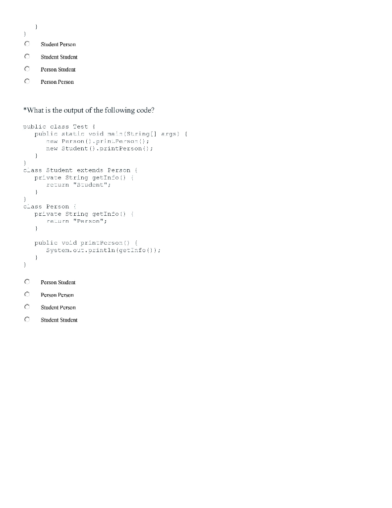 Solved Analyze the following code Progzam 1: public class | Chegg.com
