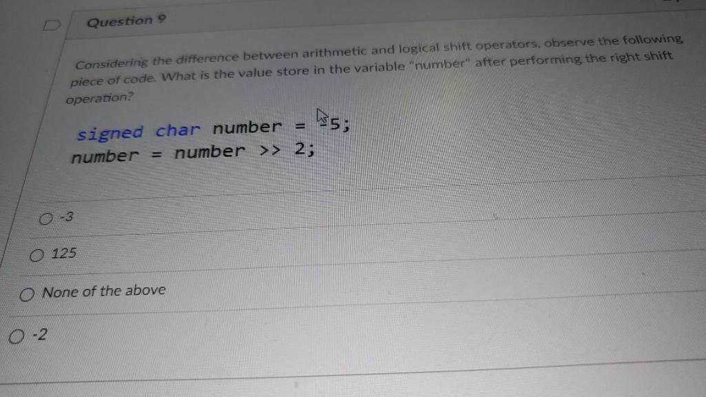 Solved Question 9 Considering The Difference Between | Chegg.com