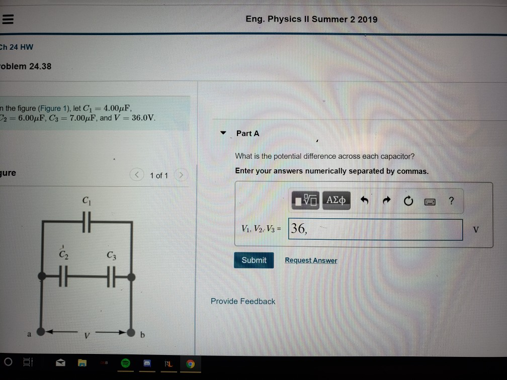 Solved Eng. Physics II Summer 2 2019 Ch 24 HW oblem 24.38 n | Chegg.com