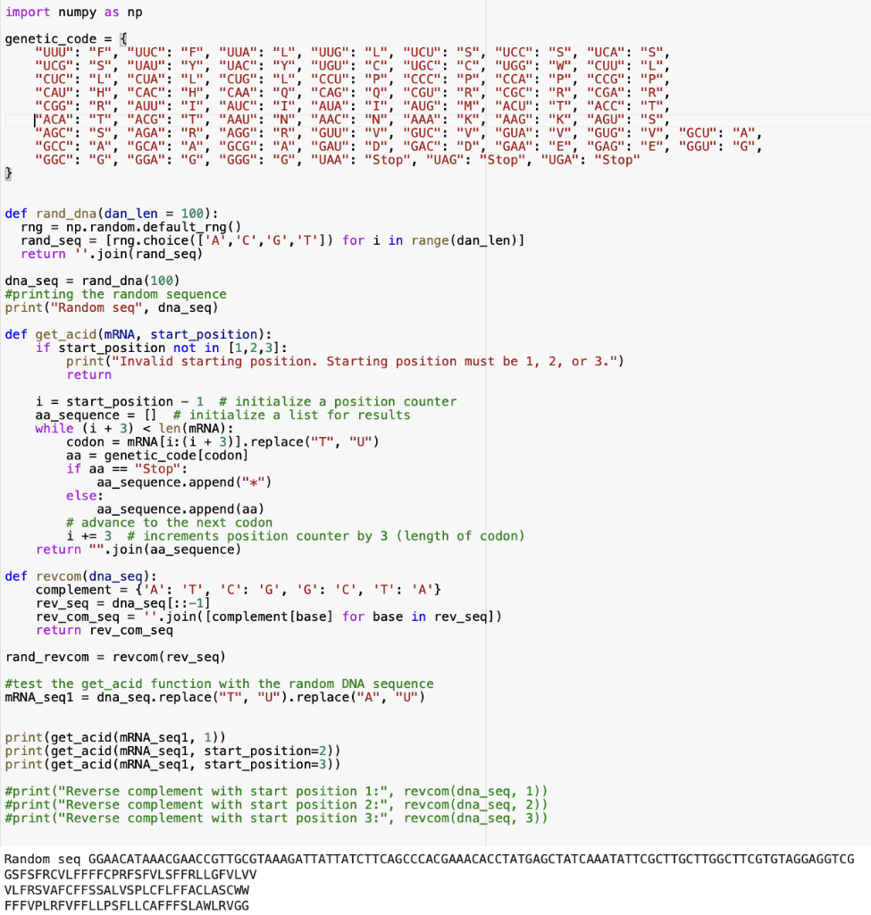 Solved Currently code get_acid is modified to automatically | Chegg.com