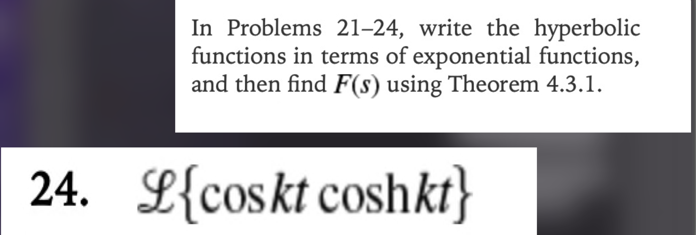 Solved In Problems 21-24, Write The Hyperbolic Functions In | Chegg.com